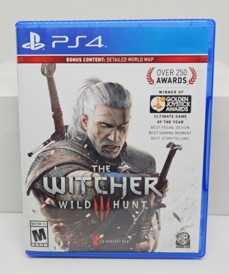 The Witcher 3 Wild Hunt (PlayStation 4, 2015) PS4 with Map - FREE SHIPPING 