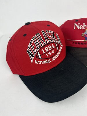 Vtg Lot: 4 Hats Nebraska Cornhusker's 94/95 Champions Sports