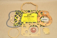 BSA Gasket Lot Engine Gear Box Cylinder Head C11 G 250 1954-56 Britax GB166 Vtg