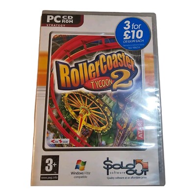 Rollercoaster Tycoon 2 PC CD-ROM - Windows 98/XP/VISTA