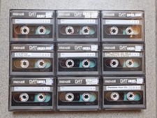 9 x DAT MAXELL Kassette DM 120 Metal 120 Min Sammlung Cassette Tape BACK COATED