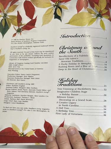 Christmas with Southern Living Books Cookbooks Gifts Crafts 1989 Vintage USA - Picture 11 of 20