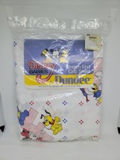 Vintage Disney Babies by Dundee Stretch End Crib Sheet 28 52 New