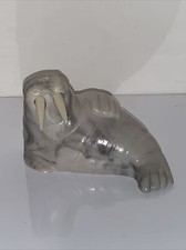 Pearlite Marblecraft Walrus Handcrafted in Canada White & Gray 3.5" Long GUC