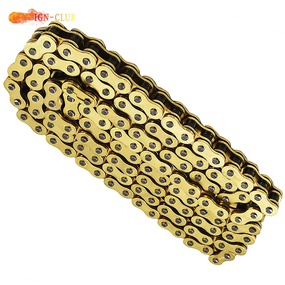 Gold Drive Chain With O-Ring ATV Motorcycle 525 Pitch 120 Links