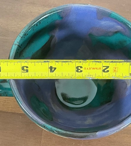Design By Mara Mexican Art Pottery Large Stoneware Mug Women's Faces Signed 5.25 - Picture 11 of 12