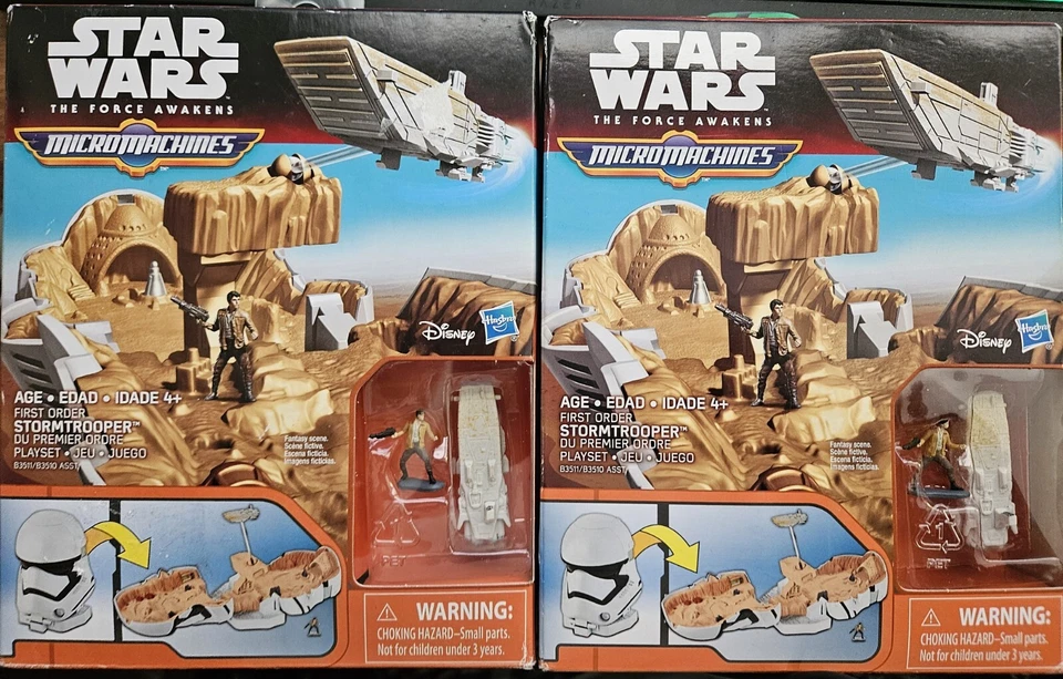 ИГРОВОЙ НАБОР STAR WARS THE FORCE AWAKENS 2015 MICRO MACHINES ПЕРВЫЙ ЗАКАЗ ШТУРМОВИК - Изображение 4 из 4
