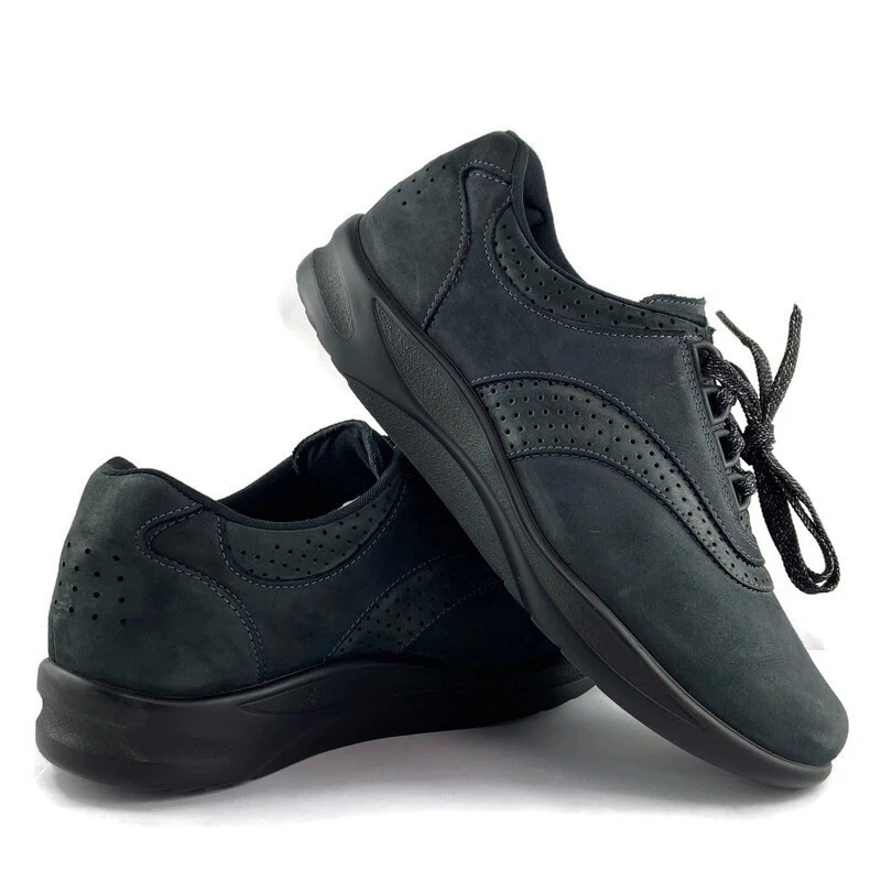 SAS Shoes Mens 6.5 Blue Nubuck Suede Leather Walk Easy Be Happy