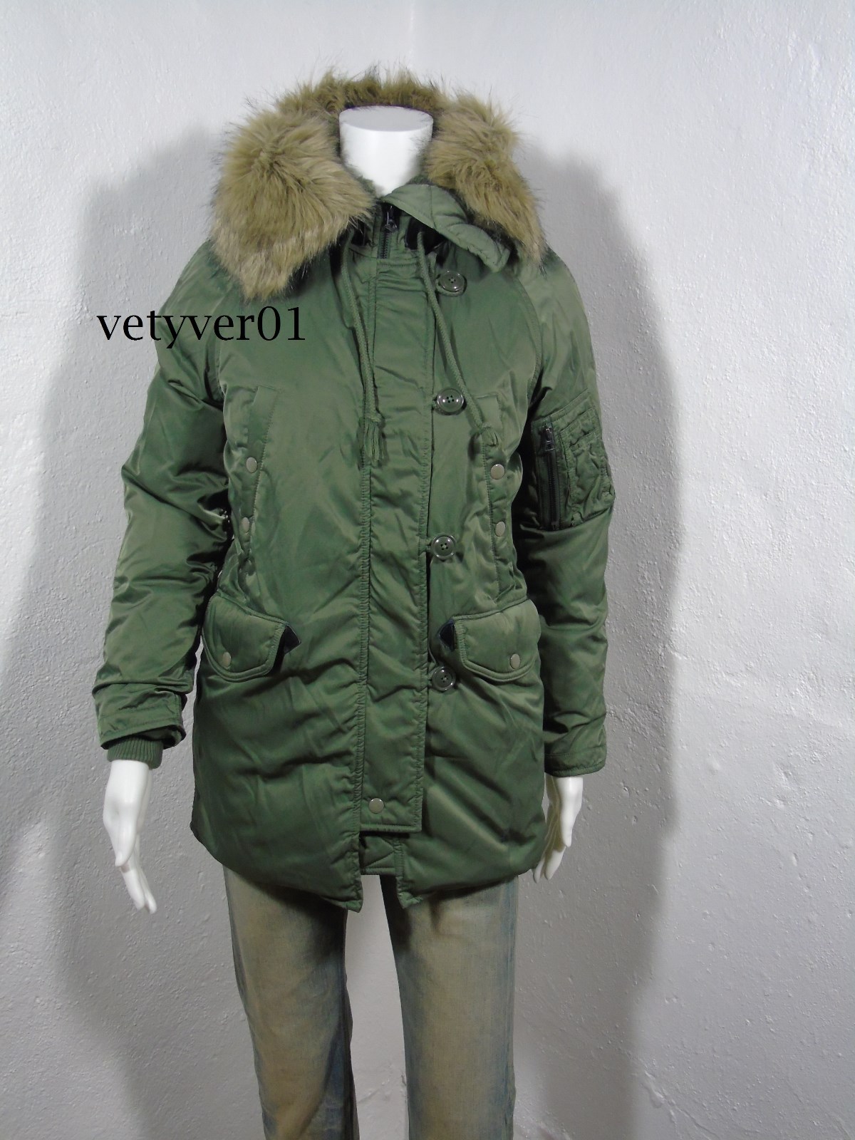 Richardson DOWN PARKA WINTER SKI JACKET XL ARMY GREEN SUPREME MARMOT NY