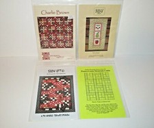 Quilt Pattern Lot of 4: Charlie Brown, Fruit ...