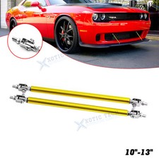 Pair Drift Style Aggressive Bumper Splitter Rear Diffuser Strut Rod For Dodge