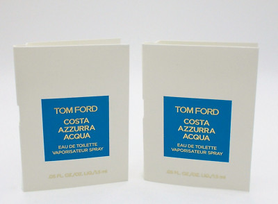 Tom Ford Costa Azzurra Acqua Eau de Toilette Sample Spray Vials 1.5 ml x 2