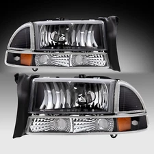 For 1997-2004 Dodge Dakota Headlamp 1998-2003 Dodge Durango Headlights LH+RH