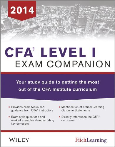 CFA LEVEL I EXAM COMPANION: THE FITCH LEARNING / WILEY-image