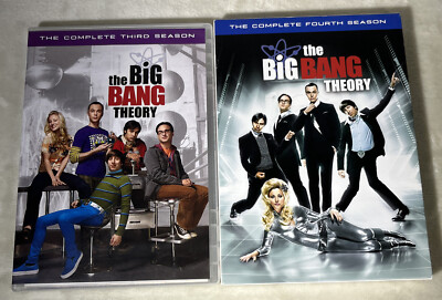 The Big Bang Theory DVD Lot Of 2 Complete Third & Fourth Seasons