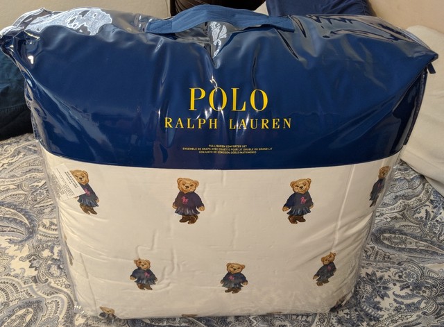 polo bear queen size sheets