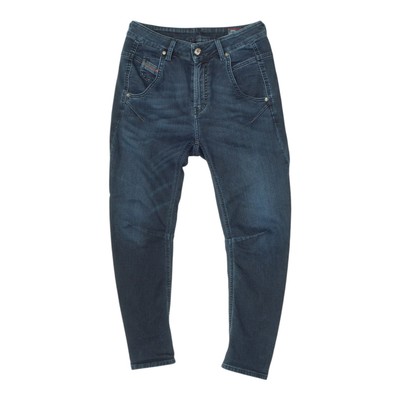 Diesel Fayza Womens Blue High Rise Cropped Skinny Jeans - Main Image