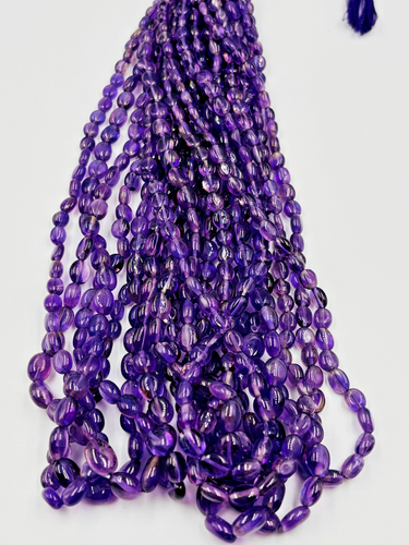 Natural Gemstone Smooth Plain oval beads - Picture 3 of 24