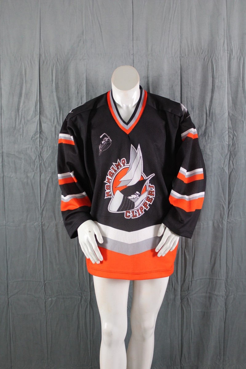 Nanaimo Clippers Jersey (VTG) - Away Black # 20 Moser - Men's