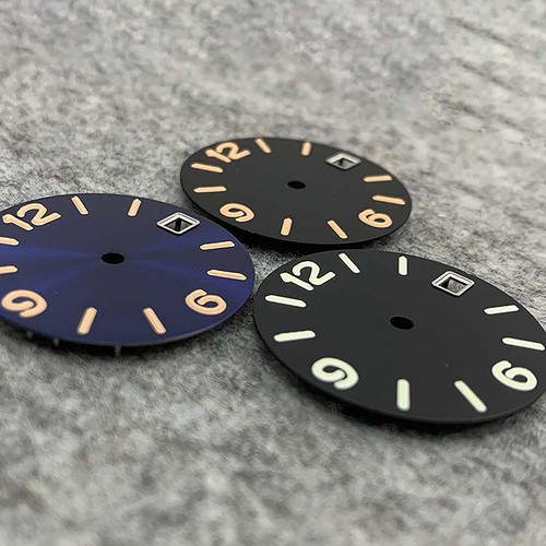 28.5MM Watch Dial 369 Nails Sun Pattern/Frosted Dial for NH35/36/4R/7S Movement - Picture 2 of 6
