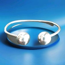 Erick's Sterling Silver Beaded Cuff Bracelet Taxco.925