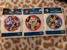 Mickey  Minnie Large Helium Balloons Vintage. Lot Of 3