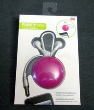 DCI Funky Fonic Retractable Earbuds 3.5mm stereo plug - NEW