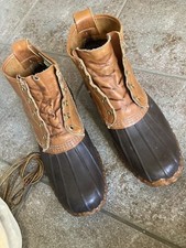 VINTAGE LL BEAN MAINE HUNTING SHOE 10 MEN DUCK BOOTS CLEANED THROUGHOUT