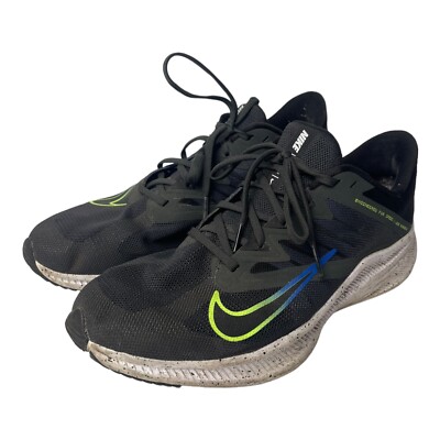 Nike Quest Athletic Running Shoes Black/Blue/Volt DH0203-001