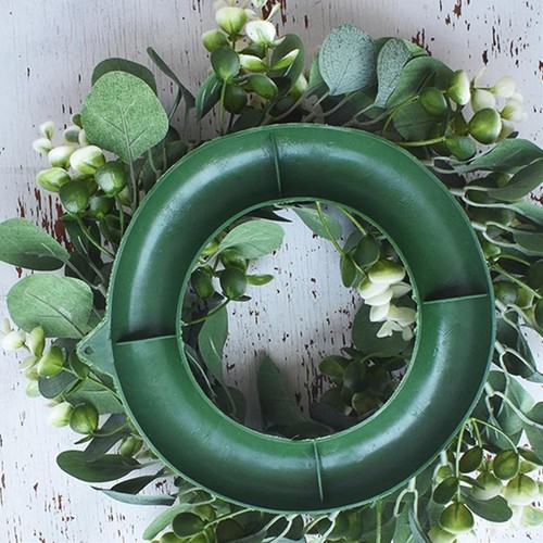 11.8'' Artificial Eucalyptus Greenery Wreath, Spring Wreath for Front Door - Picture 5 of 11