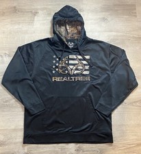 Realtree Antler USA Flag Men's Hoodie Sweatshirt XL Activewear Pullover Hunting