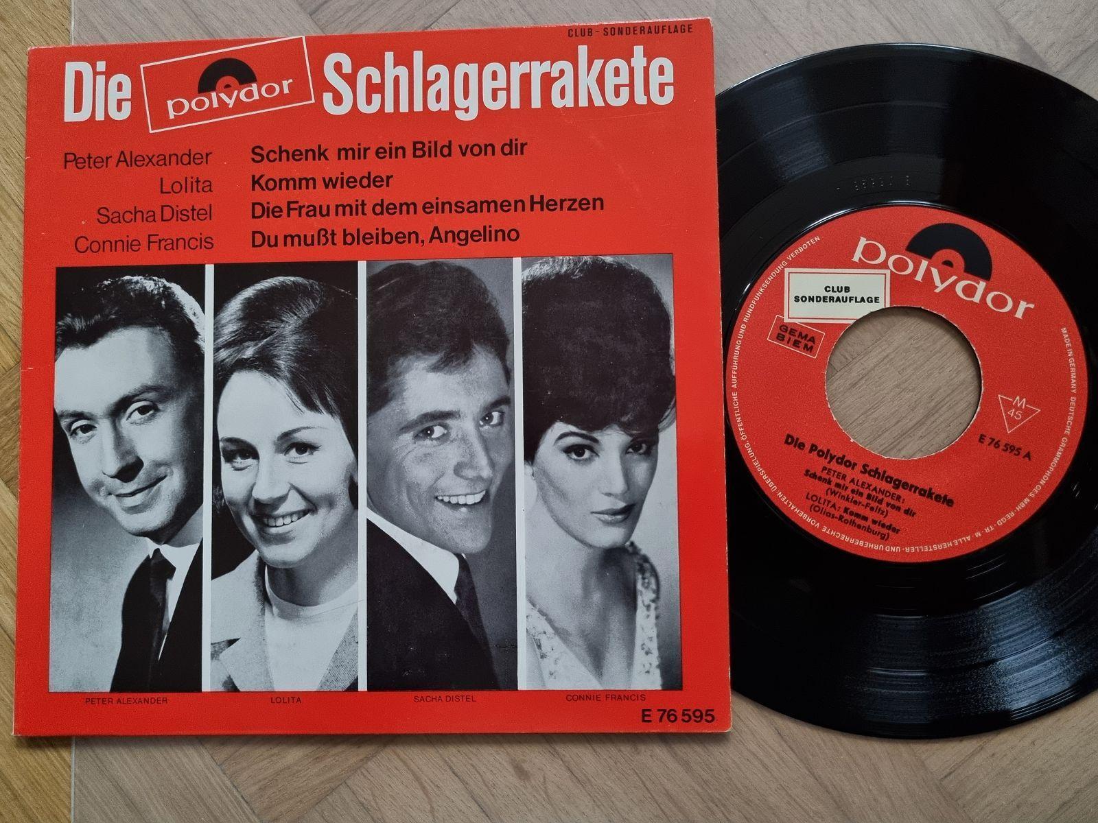 7"" Single Sacha Distel/ Connie Francis/ Lolita - Die Schlagerrakete Vinyl German