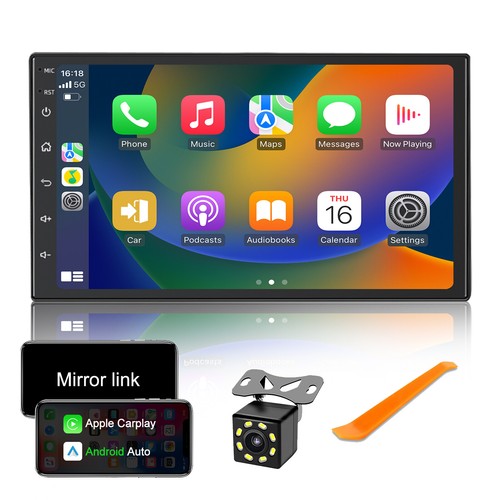 7'' Wireless CarPlay Android auto radio Head unit For Toyota Camry 1997-2002 - Foto 12 di 12