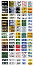 1/25 scale model car assorted USA Iowa license plates state tags 1:25