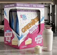 Grenade Whey Protein Powder Vanilla Birthday Cake ( Pack Of 6 x 480g )