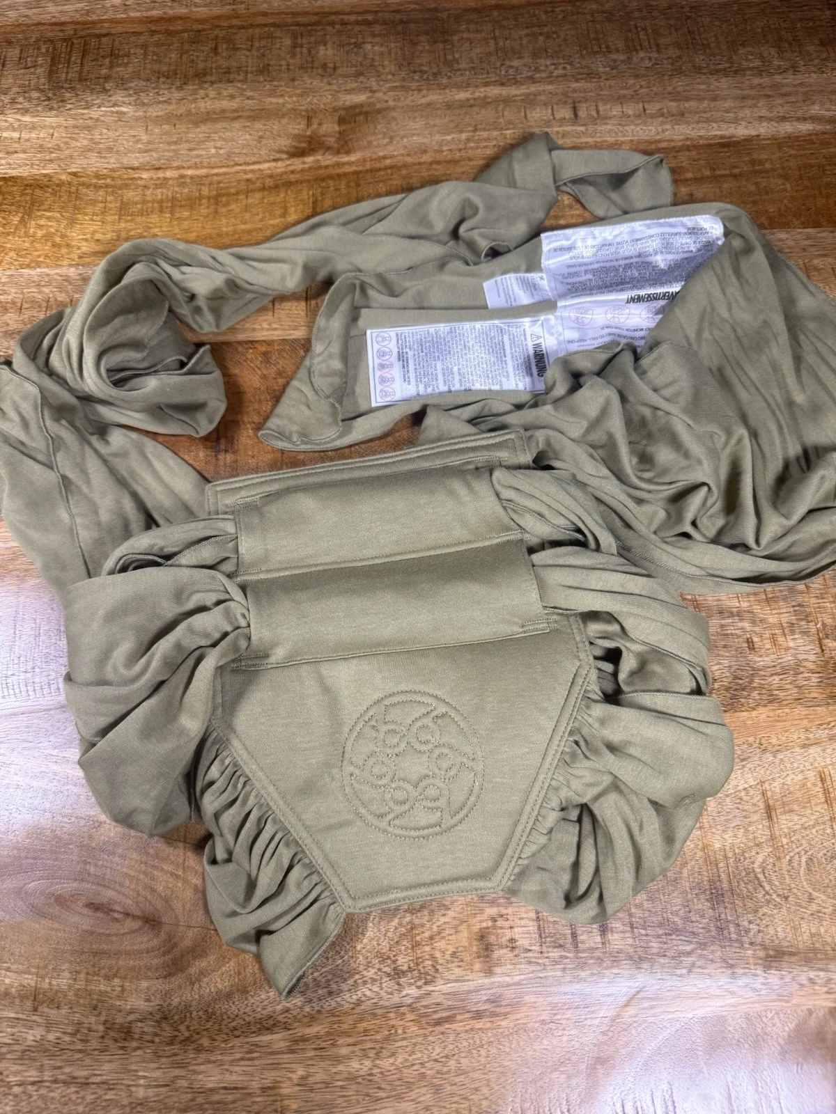 LILLEbaby Dragonfly Wrap Baby Carrier Sling Moss Green Soft Stretch Wrap