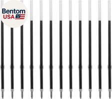 3.86 Inch Black Ink Pen Refills for Pens with Stylus Tips, 1 Mm Medium Point 12
