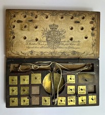 Antike Feinwaage-Geld- und Goldwaage-18.Jhd.-J.Melchior Kruse-Elberfeld-Art.7235