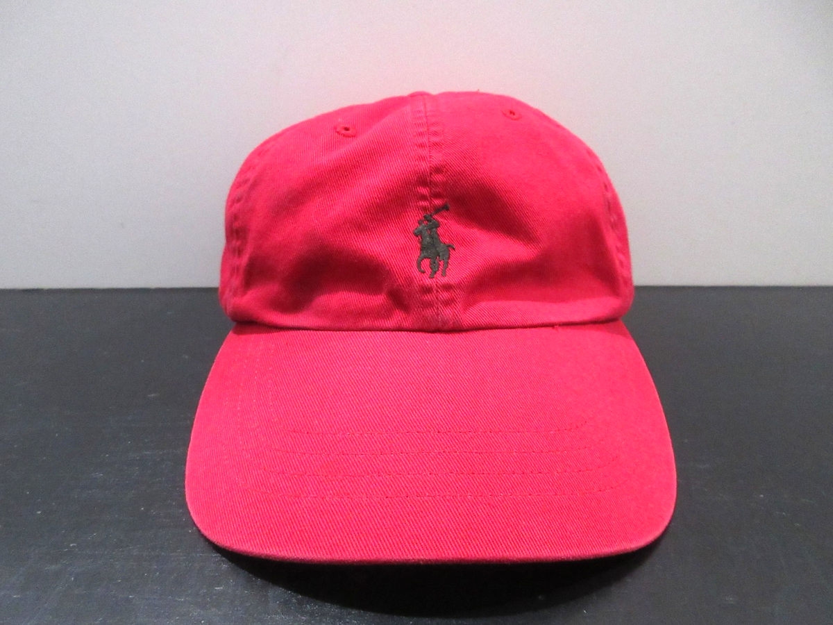 VINTAGE Ralph Lauren Polo Hat Cap Strap Back Pony Baseball Leather