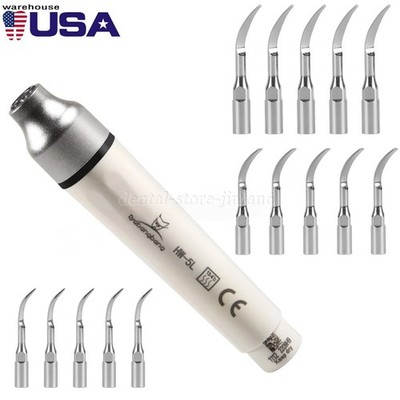 US HW-5L Dental LED Scaler Detachable Handpiece G1 G2 P1 Tips fit EMS