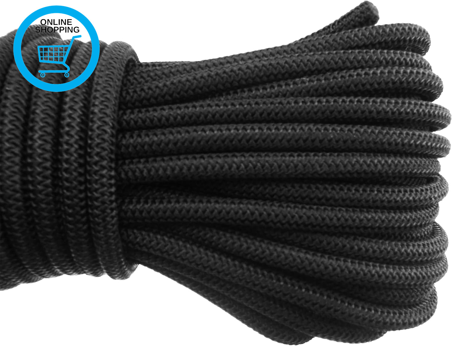 10M X 8Mm Elasticated Rope/Bungee/Stretchy Shock Cord for Tying down Tarpaulins