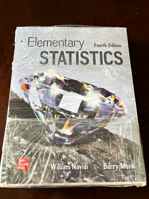 Elementary Statistics 4th Edition Textbook Navidi & Monk
