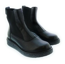 Emporio Armani Men's Black Leather Chelsea Ankle Boots-