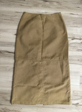 Charter Club Beige Microfiber Polyester Straight Skirt Slit Zip Size 6