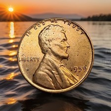 1959D Lincoln Memorial Cent BU PL💥BEAUTIFUL RED GOLDEN TONES💥RPM D/D DDO DDR