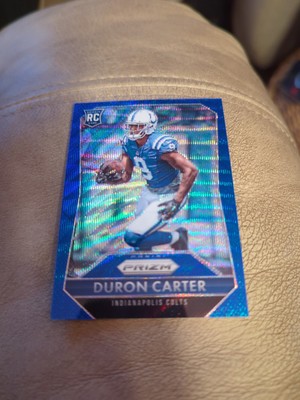 Duron Carter RC 2015 Panini Prizm #/150 Blue Wave parallel Colts Color Match