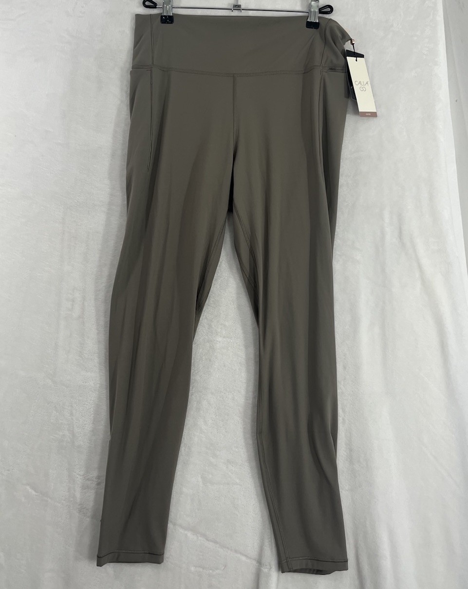 New Calia By Carrie Underwood Leggings XXL 1X Dark Gray 7/8 Inspire HR Womens