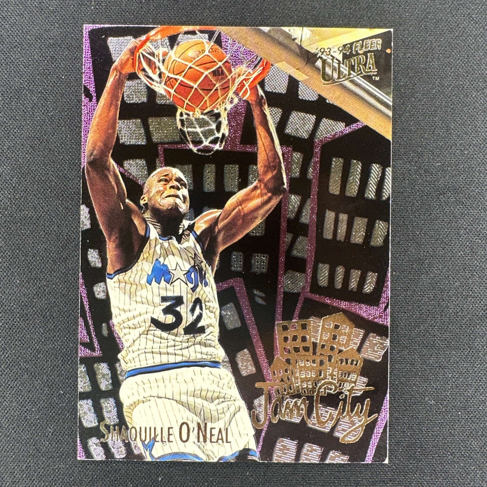 1993-94 Fleer Ultra Jam City Shaquille O'Neal HOF #7