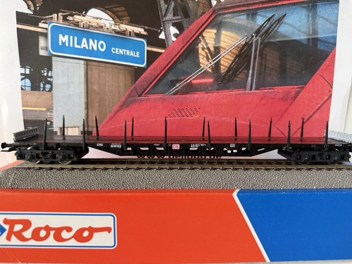 ROCO 47984 Rungenwagen ohne Beladung, schwarz, DB AG, neuwertig, OVP! | Zustand: Gebraucht