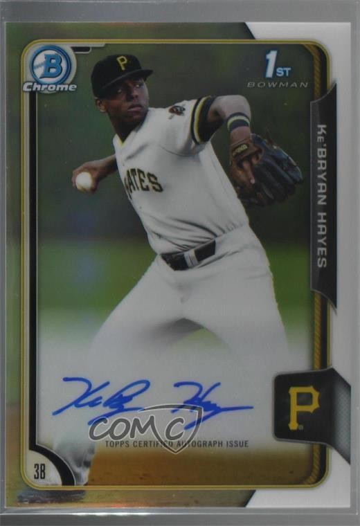 2015 Bowman Draft Chrome Pick Refractor Ke'Bryan Hayes #BCA-KHA Auto bp8